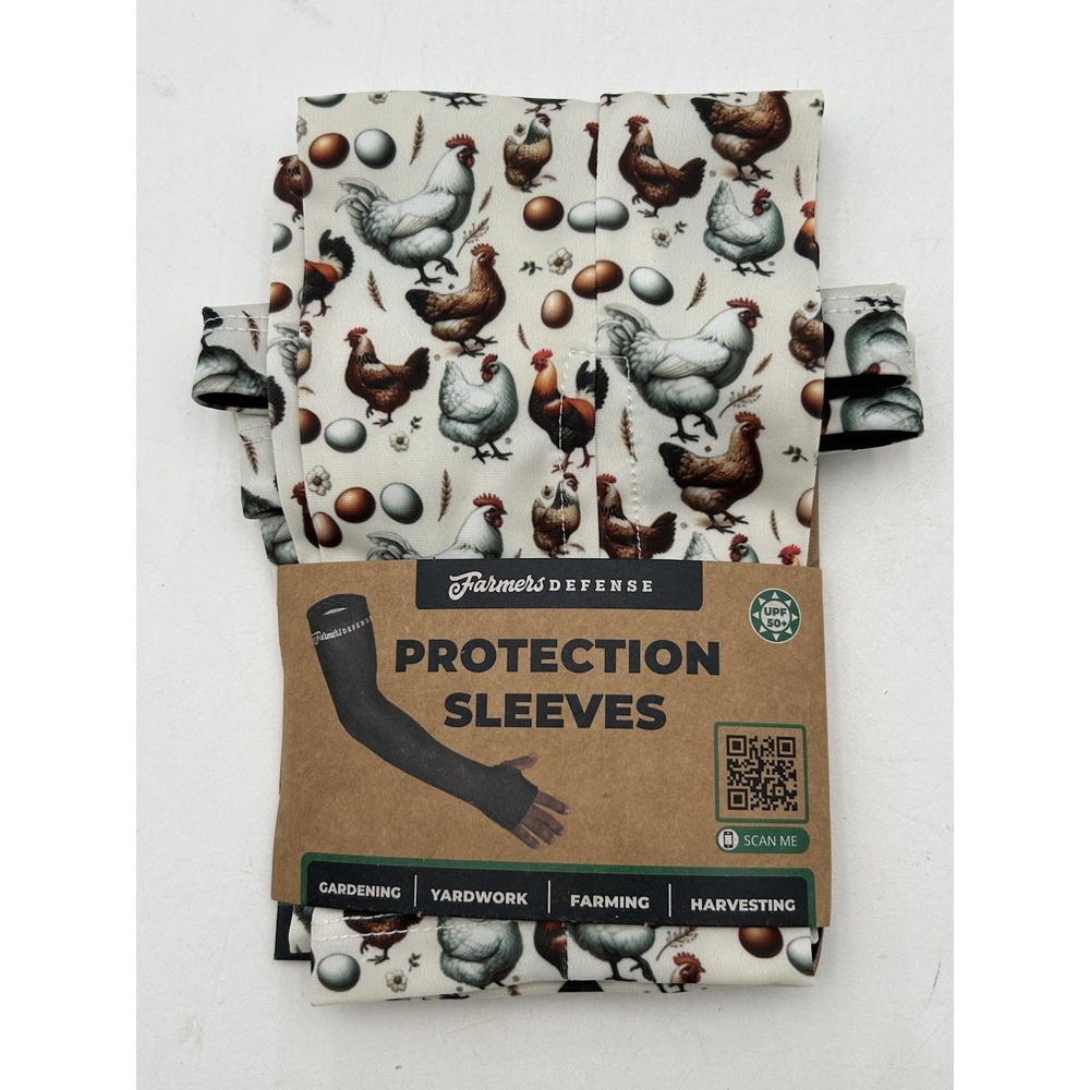 Farmers Defense L/XL Protective Sleeves Chickens Yardwork Gardening NEW